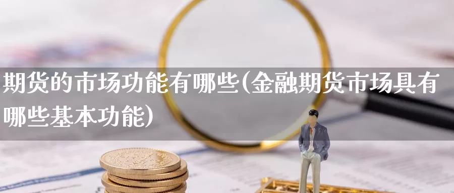 期货的市场功能有哪些(金融期货市场具有哪些基本功能)_https://www.czxymm.com_行业分析_第1张