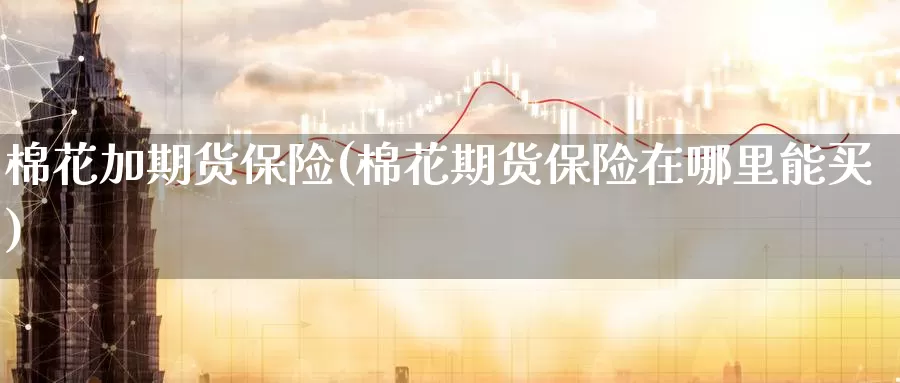 棉花加期货保险(棉花期货保险在哪里能买)_https://www.czxymm.com_外盘期货_第1张