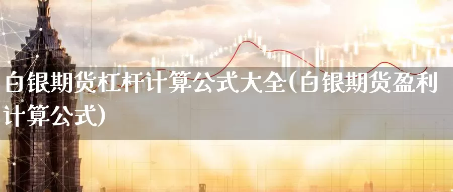 白银期货杠杆计算公式大全(白银期货盈利计算公式)_https://www.czxymm.com_外盘期货_第1张